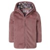 Auberginekleurige zachte jas - Jidong rose taupe